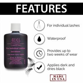 img 2 attached to Ardell LashTite Dark Adhesive For Individual Lashes - 0.75 Oz