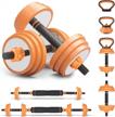 eilison 44lb adjustable dumbbell and barbell set - versatile free weights for home or gym workouts! logo