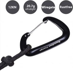img 2 attached to Secure Your Gear With IBasingo'S Aluminum Alloy Carabiner Clips - BV1026