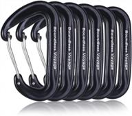 secure your gear with ibasingo's aluminum alloy carabiner clips - bv1026 logo