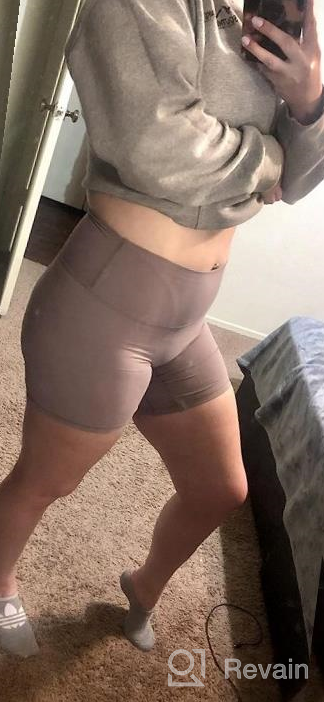 img 1 attached to Buttery Soft Yoga Shorts For Women - Lavento'S All-Day Comfort review by Jacqueline Garrabrant