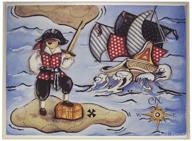 the kids room by stupell pirates aboard ship wall plaque - 11 x 0.5 x 15 in, proudly made in usa - enhance your child's room with this pirate-themed accent piece логотип