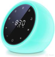 fitniv white noise machine с будильником и таймером, 20 звуков с высокой четкостью, 7 цветных ночных светильников для детей, полное сенсорное управление, функция памяти, подключаемый звуковой аппарат для сна для детей и взрослых. логотип