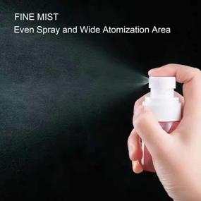 img 2 attached to JKcare Fine Mist Spray Bottles: Travel-Sized 1Oz/30ML & 2Oz/60ML Refillable Plastic Containers For Perfume, Hair, Face Makeup And Skincare