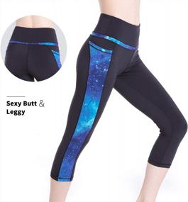 img 1 attached to Get Fit And Fashionable With Picotee'S High-Waisted Capri Leggings For Women With Tummy Control And Convenient Pockets!
