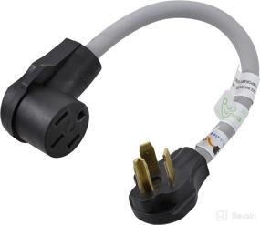 img 4 attached to 🔌 AC Connectors 1.5FT EVSE 30 AMP 3-Prong NEMA 10-30P Dryer Plug to 50 Amp Electric Vehicle Adapter Cord for Tesla: Efficient Power Transfer for Small Spaces