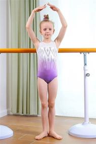 img 3 attached to TFJH Gymnastics Leotards Practice Activewear Girls' Clothing ~ Active