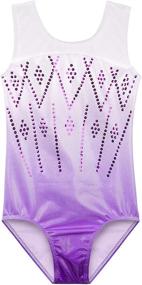 img 4 attached to TFJH Gymnastics Leotards Practice Activewear Girls' Clothing ~ Active