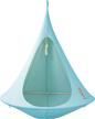 turquoise single person cacoon for living logo