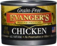 🐔 high-quality grain-free 100% chicken dog/cat canned food - evanger's 24-pack of 6-oz cans логотип