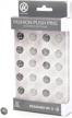 u brands fashion steel push pins - 20-count in black, white & gray colors logo