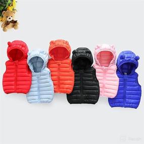 img 1 attached to AIWUHE Hooded Puffer Lightweight Sleeveless Apparel & Accessories Baby Boys via Clothing