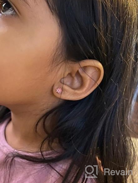 img 1 attached to ZHYAOR 20G Earring Set for Women and 💎 Girls with Sensitive Ears, Screw-back Tragus and Cartilage Jewelry review by Juanita Riles