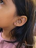 img 1 attached to ZHYAOR 20G Earring Set for Women and 💎 Girls with Sensitive Ears, Screw-back Tragus and Cartilage Jewelry review by Juanita Riles