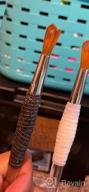 img 1 attached to 💅 Professional Morovan Size 14 Acrylic Nail Brush - 100% Kolinsky Sable Art Brushes for Acrylic Powder Nail Extension with Glitter Liquid Handle review by Jeffrey Dunn