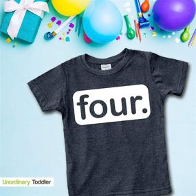 img 1 attached to 🎂 Charcoal Birthday Shirts: Toddler Tshirt for Boys' Clothing at Tops, Tees & Shirts