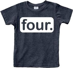 img 4 attached to 🎂 Charcoal Birthday Shirts: Toddler Tshirt for Boys' Clothing at Tops, Tees & Shirts