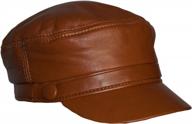 dazoriginal women's leather baker boy cap: vintage newsboy hat for slouchy style or painter look logo