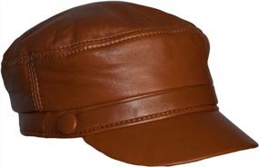 img 4 attached to Dazoriginal Women'S Leather Baker Boy Cap: Vintage Newsboy Hat For Slouchy Style Or Painter Look