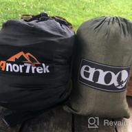 img 1 attached to Lightweight Camping Hammock - Double Or Single Parachute Hammock With Tree Straps For Hiking, Backpacking And Outdoor Adventures By AnorTrek review by Michael Hemmig