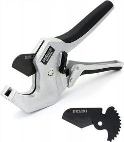 img 4 attached to DELIXI Ratchet PVC Pipe Cutter With Blade For Precision Cutting Of PVC, PEX, PPR, Hoses, And Plumbing Pipes - 1-5/8"(42MM) Capacity