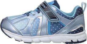 img 2 attached to 👟 TSUKIHOSHI Girls' Shoes: Strap Closure, Machine Washable, Slip Resistant, Non-Marking Athletic Footwear