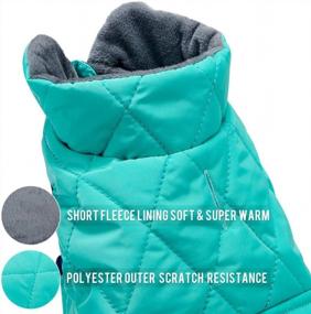img 3 attached to Warm And Stylish Cotton Winter Coat For Small Dogs - Windproof Pet Clothing Perfect For Cold Weather Walking, Hiking, And Travel - Cozy Puppy Jacket In Cute Lake Blue - Size XL