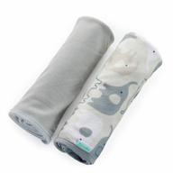 grazer ingenuity 2-pack multi-use swaddle blanket set for infants - ideal for naps and nights logo