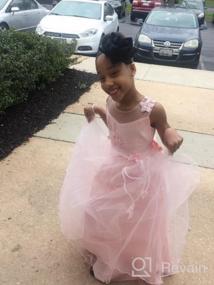 img 5 attached to 🌼 Graceful Flower Girl Lace Tulle Formal Dress: Perfect for Pageants, Weddings, and Parties