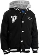 🧥 play in style: polar club baseball clothing and jackets for boys – removable charcoal collection logo