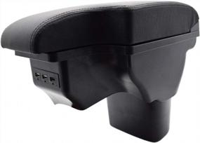 img 3 attached to Кожаный подлокотник для Nissan Juke ESQ 2011-2019: автомобильное хранилище, USB-интерфейс и модификация