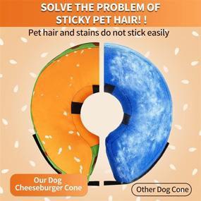 img 1 attached to Soft Inflatable E-Collar Dog Donut Cone Alternative for 🐾 Post-Surgery Recovery - Small, Medium, and Large Dog Sizes Available