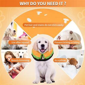 img 2 attached to Soft Inflatable E-Collar Dog Donut Cone Alternative for 🐾 Post-Surgery Recovery - Small, Medium, and Large Dog Sizes Available