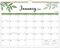 2023-2024 wall calendar - 2 yearly, 14.8'' x 11.5'', twin-wire binding, large blocks with julian dates for home & office planning logo