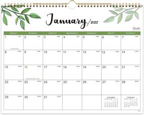 img 4 attached to Настенный календарь на 2023-2024 годы - 2 года, 14,8 '' X 11,5 '', двойной переплет, большие блоки с датами по юлианскому календарю для планирования дома и офиса