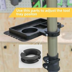 img 3 attached to 🔧 Tool Tray Fitting: Enhance Bike Repair Stand Stability with Adjustable Support