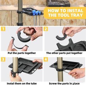 img 2 attached to 🔧 Tool Tray Fitting: Enhance Bike Repair Stand Stability with Adjustable Support