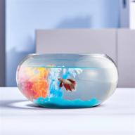 🐠 laqual 2 gallon glass fish bowl with decor, fluorescent stones &amp; colorful plastic trees, high clarity glass for clear view, small fish bowl/vase/aquarium for betta fish/goldfish, beautiful home décor logo