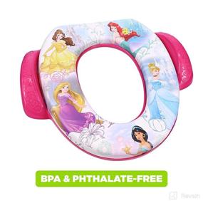 img 1 attached to 👑 Disney Princess Adventure Awaits" Soft Potty Seat and Training Seat - Soft Cushion, Easy-to-Clean, Safe for Baby Potty Training