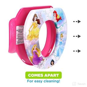 img 2 attached to 👑 Disney Princess Adventure Awaits" Soft Potty Seat and Training Seat - Soft Cushion, Easy-to-Clean, Safe for Baby Potty Training