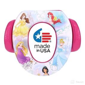 img 4 attached to 👑 Disney Princess Adventure Awaits" Soft Potty Seat and Training Seat - Soft Cushion, Easy-to-Clean, Safe for Baby Potty Training