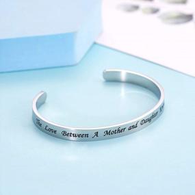 img 1 attached to LParkin Love Between Mother And Daughter Bracelet - Great Gift For Mom From Daughter - Distance Is No Barrier - Remind Mom 'I Love You'