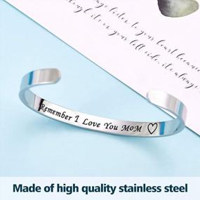 img 2 attached to LParkin Love Between Mother And Daughter Bracelet - Great Gift For Mom From Daughter - Distance Is No Barrier - Remind Mom 'I Love You'