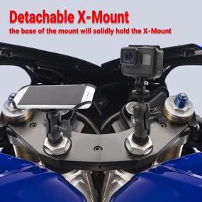 img 2 attached to Universal Fork Stem Motorcycle Phone Mount Holder For GSX-R600, GSX-R750, YZF-R1, S1000RR, HP4, ZX600 Ninja, ZX-6RR, ZX-14R Ninja, And ZZR1400 With 16-18Mm Fork Stem Mount Compatibility