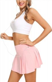 img 2 attached to High Waisted Women'S Athletic Skirt With Pockets And Shorts For Tennis, Golf, And Workouts - EISHOPEER