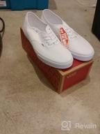 img 1 attached to Stylish Unisex Vans Authentic White Fashion Sneakers - Men's & Women's Sizes review by Christopher Scales