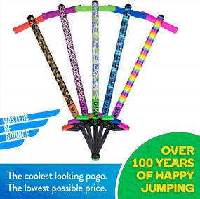 img 3 attached to Beginner'S Pogo Stick For Kids Ages 6+, 40 To 80 Pounds - Flybar Foam Jolt For Improved Bounce
