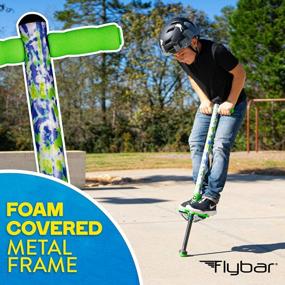 img 1 attached to Beginner'S Pogo Stick For Kids Ages 6+, 40 To 80 Pounds - Flybar Foam Jolt For Improved Bounce