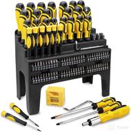 🔧 azuno 101pcs magnetic screwdriver set with plastic racking - premium screwdriver set with magnetic bit and precision tools - ideal cool tools for men логотип