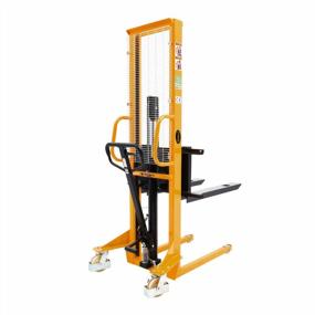 img 4 attached to POLLOLIFT 1100Lbs Manual Forklift Stacker 63" Lift Height Adjustable Forks
